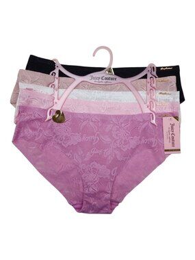 Juicy Couture Womens Lace Panties 5-Pack XL Nylon & Spandex Intimates